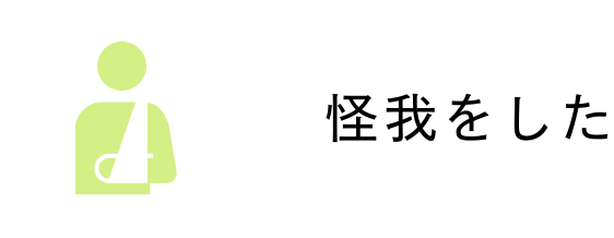 怪我をした